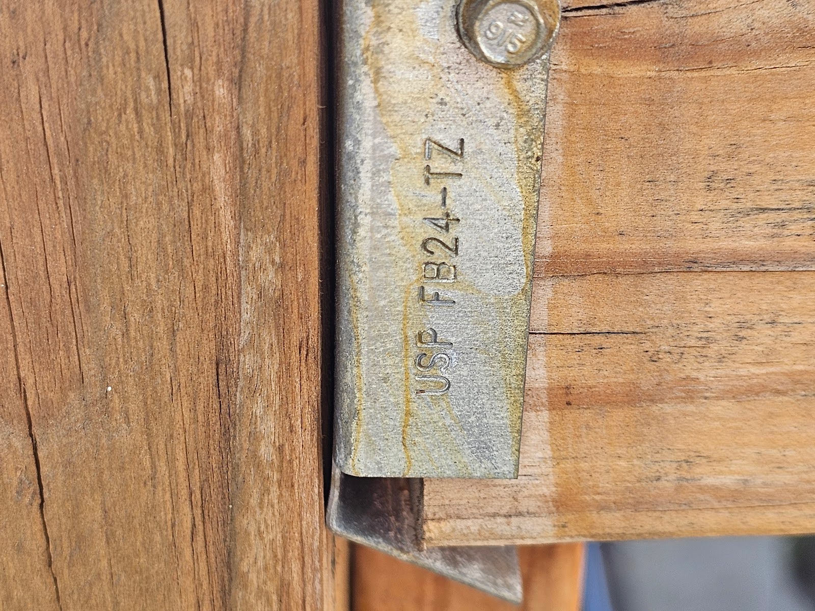 Connector clips used in deck framing installation