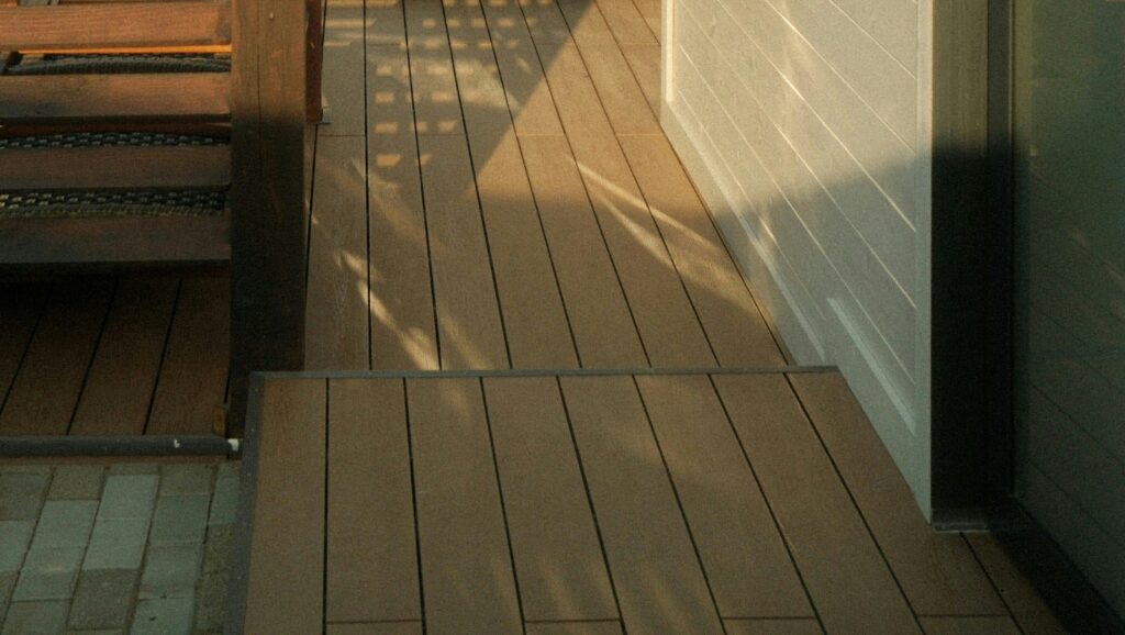 deck that also uses a similar type of composite wood decking