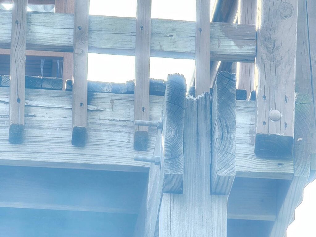 the girder is mounted and connected in another 