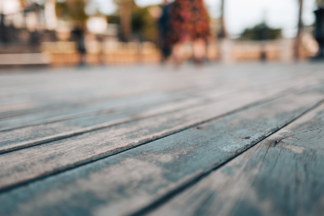 Deck resurfacing for a Bethesda, MD home with refreshed decking boards